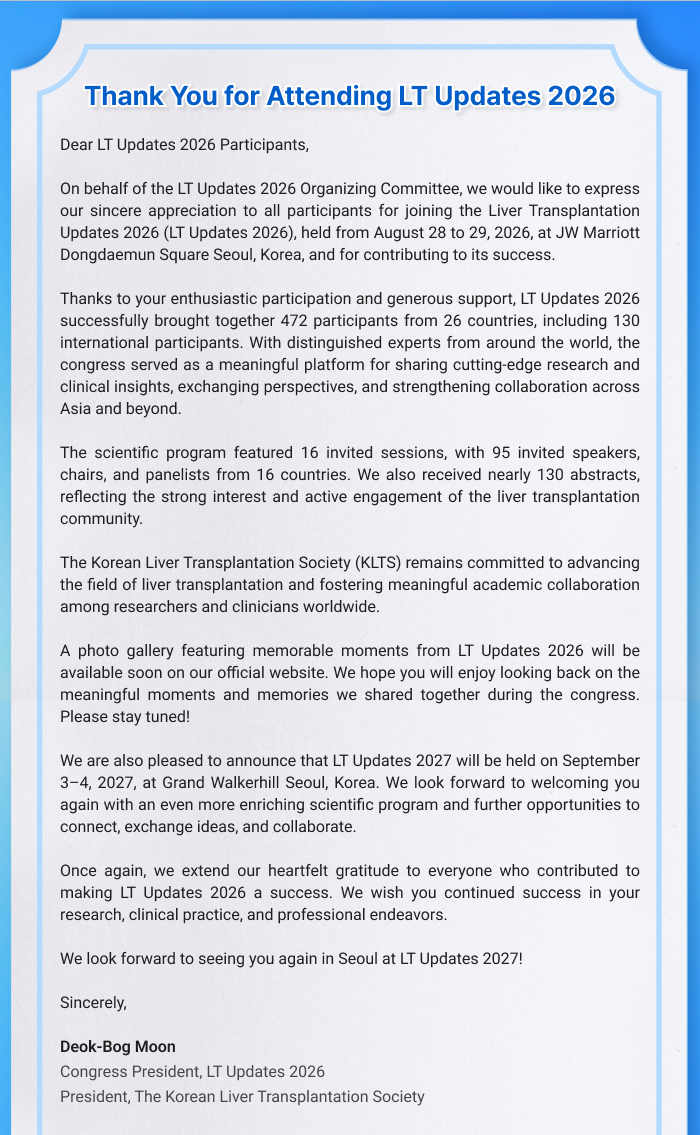LT Updates